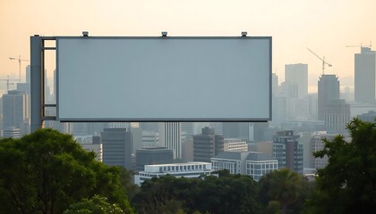 Obraz premium Blank Billboard Cityscape