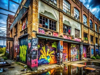 Fototapeta premium Urban exploration photography: Modern designs & discount sale symbolsâ€”limited time offer!