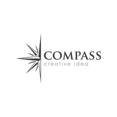 Creative Compass Concept Logo Design Template
