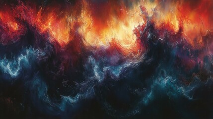 Fototapeta premium Abstract Cosmic Landscape Artwork