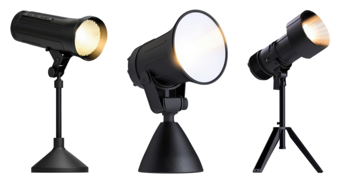 A collection of three stylish lighting fixtures showcasing different designs and shapes, emphasizing their modern aesthetic and functionality.