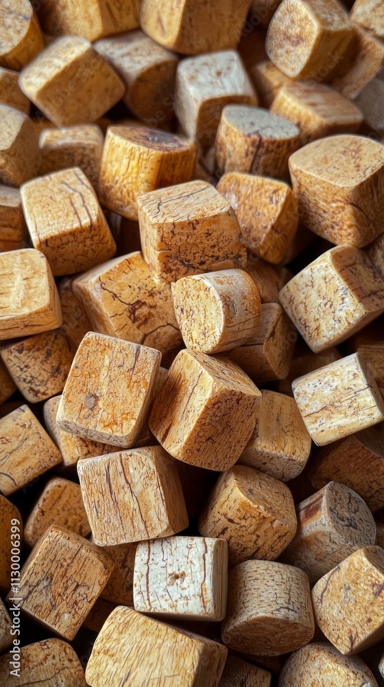 Poster This captivating display showcases a multitude of wine corks arranged in a harmonious pattern