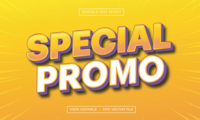 Special Promo Text Effect, Editable Promotion Text Style