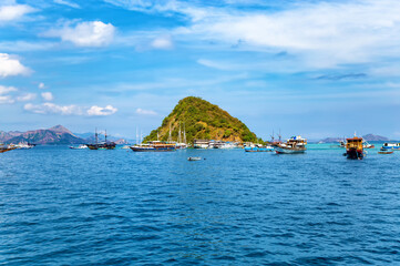 Traditional Phinisi sailing ships, Labuan Bajo, Island Flores, Indonesia.