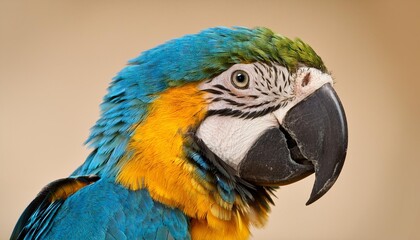 Fototapeta premium blue and yellow macaw ara