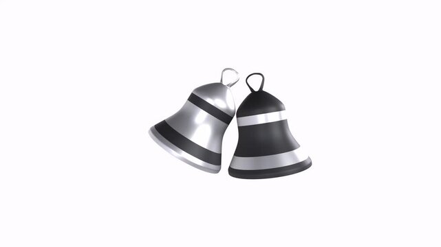 christmas bell isolated on white
