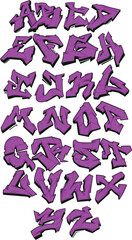 Graffiti Font Alfabet Letters © Artilution