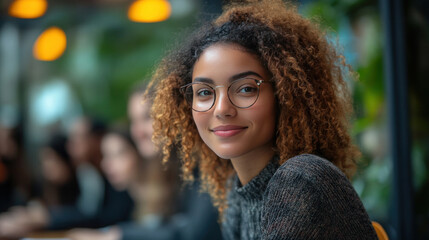 A risk management seminar with diverse participants engaged in case study discussions