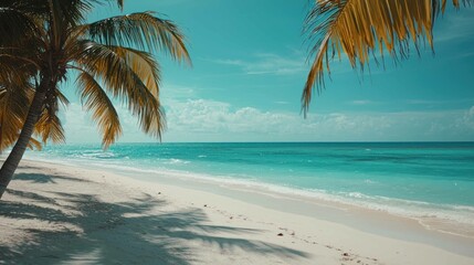 Obraz premium trees on the beach