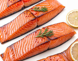 Salmon isolated on white background 