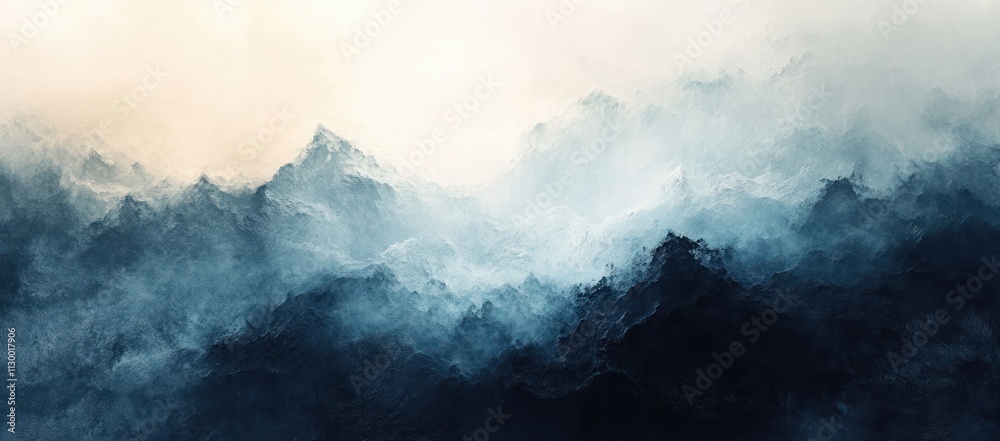 Aufkleber minimalist abstract gradient background with soft textures and serene tones