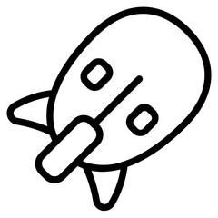 Atomic bomb Line Icon