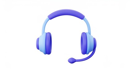 A colorful headset with a microphone, ideal for gaming, chatting, or online learning.