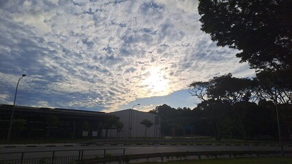 Blue Morning Sky In Singapore