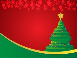 Christmas tree ornament background