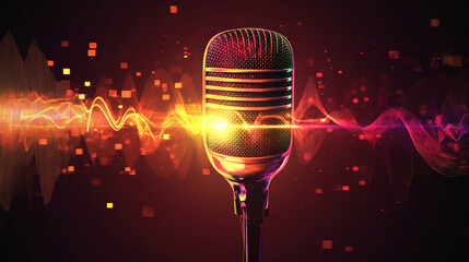 microphone on stage