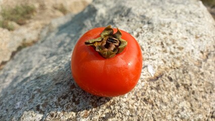 A Japanese Persimmon fresh fruit