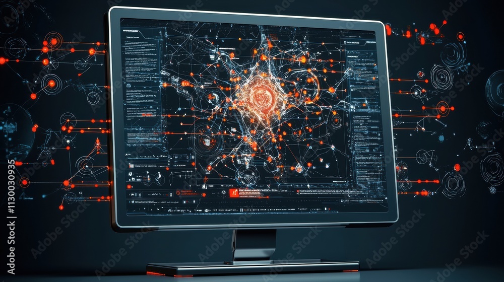 Leinwandbilder Exploring the future interactive console mapping high-fidelity connections in a virtual space environment from a technological perspective