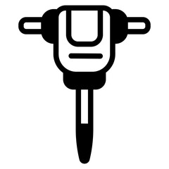 Jackhammer Glyph Icon