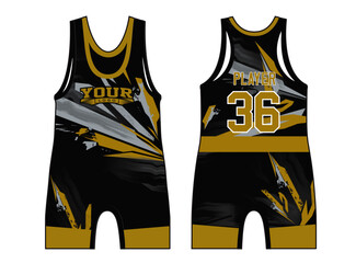 The wrestling singlets mockup is a perfect fit for all sports. The designs that go on casual wear, shirts, fashion apparel, and all kinds of team uniform