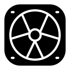 Obraz premium Nuclear power Solid Icon