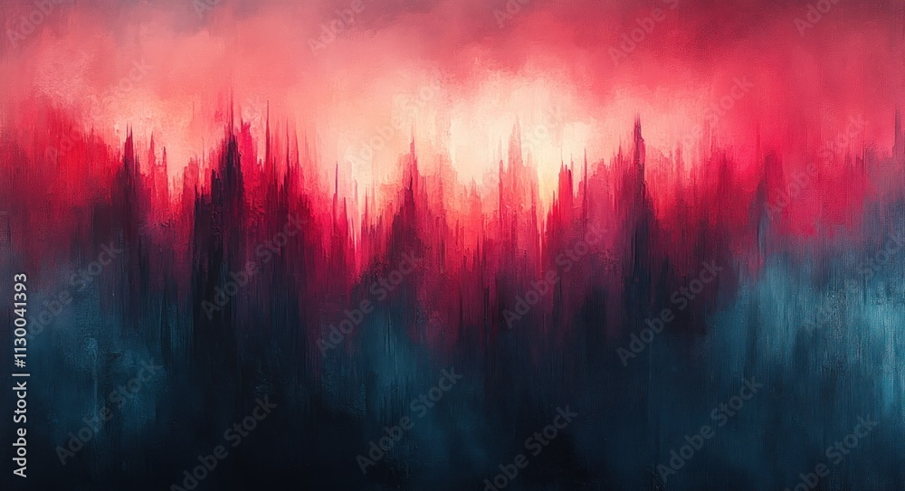 Aufkleber gradient background with turquoise pink hues ethereal light texture design