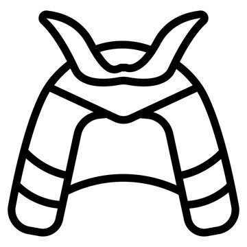 recommend clip art: Samurai Line Icon