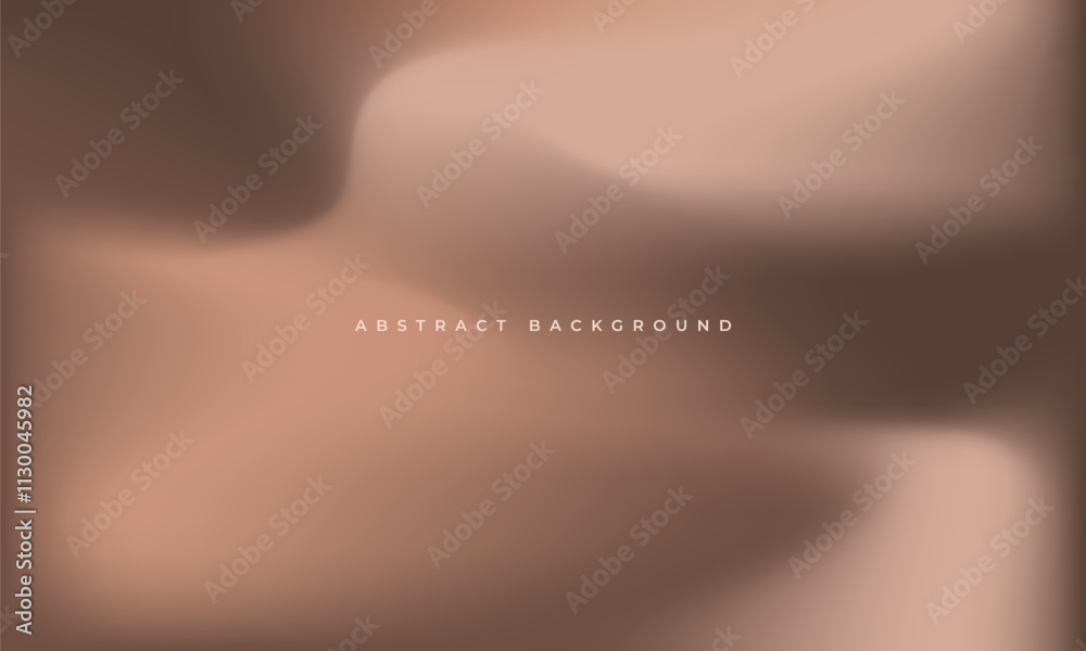 Aufkleber Bright brown holographic background. Mocha mousse color of the year 2025. Abstract liquid gradient creative banner. Blurred soft blend color gradation minimalist texture. Vector illustration.
