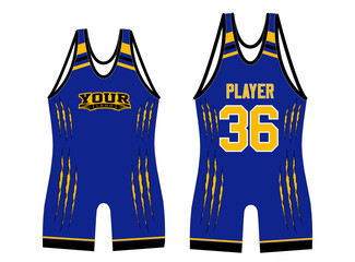 The Wrestling Singlets template mockup is a perfect fit for all sports. The designs that go on casual wear, shirts, fashion apparel, and all kinds of team uniform