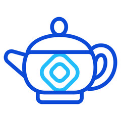 Obraz premium Tea kettle Duoline Icon