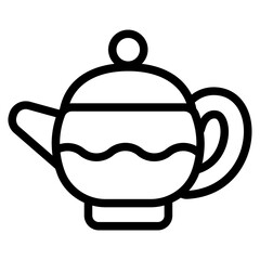 Tea kettle Line Icon