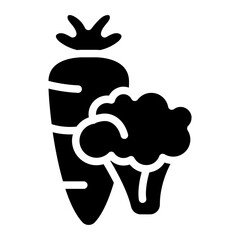 Obraz premium Vegetarian Solid Icon