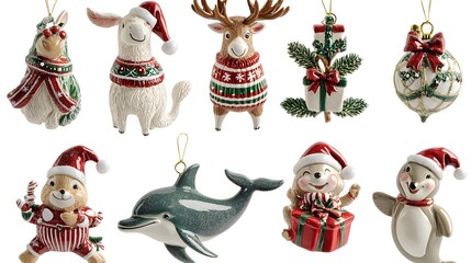 Charming Christmas Animal Ornaments 