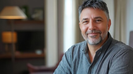 Obraz premium A middle-aged man organizing career training for neurodivergent individuals in North America