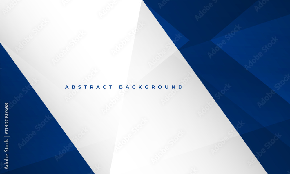 Aufkleber blue and white modern abstract background with geometric shapes and diagonal lines. vector illustrat