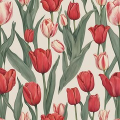 Obraz premium pattern tulips