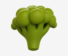  Broccoli Vegetable 3D Illustration icon design