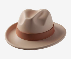 Classic Hat 3D Illustration icon design