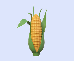 Corn Maze 3D Illustration icon design