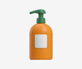 Daily Bottle 3D Illustration icon design
