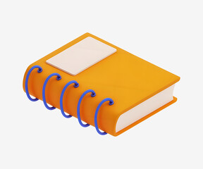 Dictionary Book 3D Illustration
