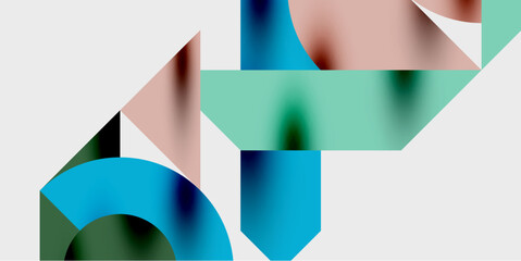 Obraz premium Vibrant abstract background circles with smooth gradients, creating a dynamic and modern design. Ideal for creative, tech, or contemporary-themed projects