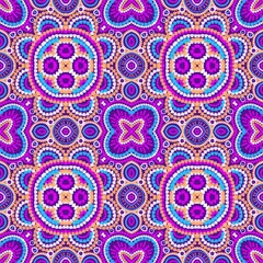 Fototapeta premium pattern flowerdamask ethnic boho American ikat texture tribal geometric background mandalas