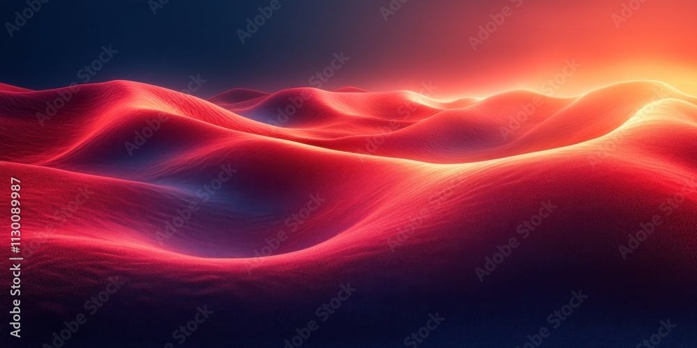 Poster Gradient Background Abstract Poster Black Red Textured Glow Minimal Design