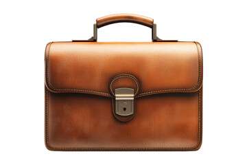 Elegant business briefcase in professional office setting - close-up display