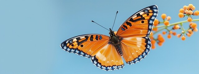 Obraz premium butterfly on flower