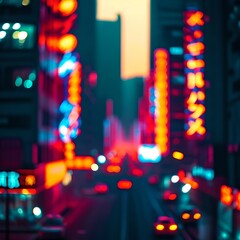 Obraz premium lights in the city