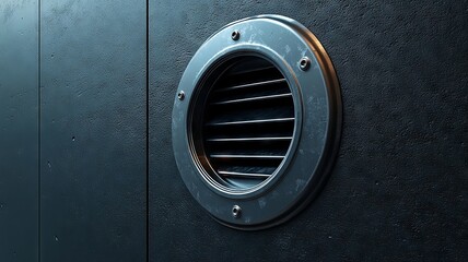 Modern Circular Air Vent on Ship