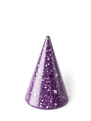 Purple Cone with White Speckles. AI Generated
