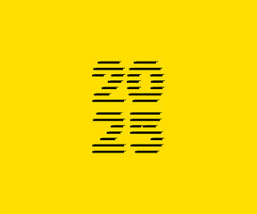 Minimalist 2025 Vector Design with Modern Geometric Shapes and Typography